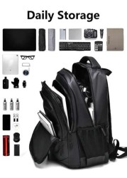 1 PC Water Proof And Wear Resistant Men s Large Capacity Backpack Travel School Bag College School Casual Backpack Solid Color Backpack Sports Holiday Essentials Travel Bag Summer Large Bag Spring Sch
