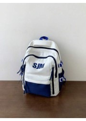 New Arrival Colorblock Fashion Casual Backpack 26l Large Capacity Student Book Bag Travel Bag For Business Or Trip School Backpack Casual Daypack Gifts Valentine Gift Rucksack Summer School Bag Comput