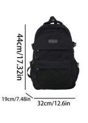 New Multi Layer Design Backpack With Simple And Versatile Style Large Capacity Backpack For Students To Go To School Class And Travel Unisex
