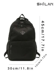SHILAN حقيبة ظهر للطلبة الجامعيين، حقيبة سفر عالية السعة، موضة كورية، كاجوال