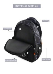 Astronaut Anime Cartoon Fashion Backpack With Detachable Small Pouch Large Capacity Casual School Bag Suitable For College High School Back To School Travel Summer School Supplies