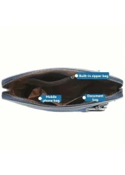 حقيبة كتف كبيرة السعة من قماش أكسفورد عالي الجودة، من مواد مقاومة للماء والخدوش والبلى والتمزق، حقيبة كروس بو