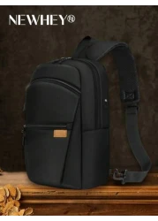 Sling Bag For Men Lightweight Waterproof Chest Crossbody Bag Anti Theft Multipurpose Sling Backpack For Outdoor Sport Business