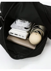 حقيبة كتف عرضية للاستخدام اليومي والأعمال، حقيبة كتف بسيطة سعة كبيرة، حقيبة كتف عرضية، حقيبة كتف مربعة خفيفة