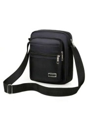 1PC Compact Crossbody Bag Nylon With Multi Zip Compartments Adjustable Strap For Comfortable Wear Freshman For Books Multi Functional Dorm University School Bag Students Commute Stylish Portable Sling