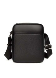 Men Bag Shoulder Bag Crossbody Bag Lychee Pattern Large Capacity Work Bag Weekend Travel College Bag For Books Multi Functional University Bag Casual Thanksgiving Purse Bag PU Material Crossbody Bag C