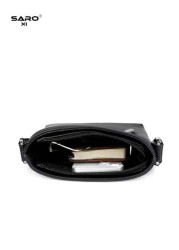 1pc Versatile Crossbody Bag For Men Durable PU Leather Shoulder Bag With Side Pockets Simple Stylish Design Suitable For Commuting Black Brown Great Gift For Boyfriend