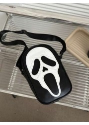 Halloween Outdoor Storage Crossbody Zipper PU Bag