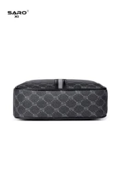 حقيبة كتف رجالية مائلة مع جيوب جانبية، حقيبة رسول عبر الجسم، حقيبة كاجوال متعددة الاستخدامات مناسبة للتنقلات