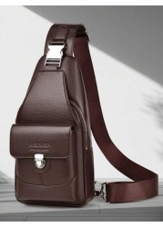 WEIXIER WEIXIER Unisex Shoulder Bag Waist Pack Messenger Bag Women s Crossbody Bag Chest Bag Handbag PU Material Multi Pocket Adjustable Detachable Strap Casual Commuter Bag Business Bag Suitable For
