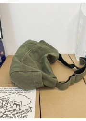 Cool Retro Y2K Homeless Crossbody Bag With 4 Colors To Choose From Canvas Large Capacity Fashionable Crossbody Bag Suitable For School Business Outdoor Party Supplies Gifts Sling Bag Fashion Men s Bag