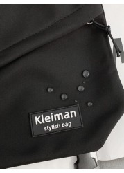 Men Patch Detail Waterproof Messenger Bag With Bag Charm Handbag Schoolbag Sling Bag Sport Bag For High School University Student For Travel College School College Bag Summer Dad Freshman For Books Mu
