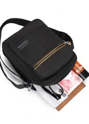 Crossbody Bag Men s Shoulder Bag Casual Backpack Waterproof Oxford Cloth Bag Travel Business Shoulder Bag Small Bag Canvas Men s Bag