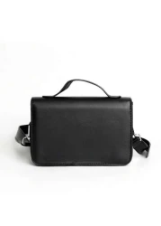 Messenger Casual PU Leather Unisex Shoulder Bag Large Capacity Leisure Street Handbag Crossbody Bag