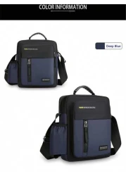 حقيبة كتف واقية من الماء للرجال ذات تصميم جديد وعصري، حقيبة كاجوال للسفر والخارج، تصميم رياضي بسيط وفاخر