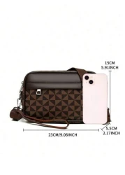 2025 Minimalist Fashion Men s Handbag With Zipper Closure Suitable For Daily Use Travel Vacation Can Be Worn Crossbody Or As A Shoulder Bag