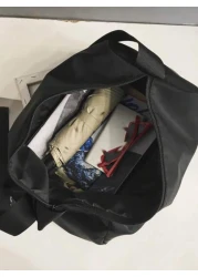 حقيبة هوبو بسيطة سعة كبيرة حقيبة كروسبودي سوداء حقيبة كتف حقيبة جانبية للسفر والعطلات والاحتياجات المدرسية ل