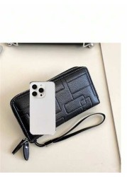 Fashionable Simple Versatile Wallet Casual Travel Shopping Bank Card Holder Wristlet Clutch Bag For Men
