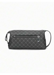 New Fashionable Light Luxury Texture Large Capacity Men s Casual Plaid Handbag Xiao s Versatile Business Commuter Small Bag Luxury Bags Pillow Bag Men