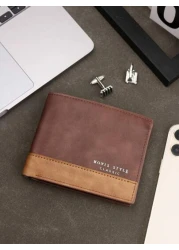 HOVI S Men s Stylish Casual Vintage Short Wallet Multi Slot Multi Functional Portable Billfold Coin Wallet