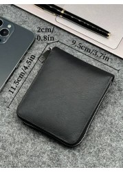 HOVI S Upgrade Your Look With Stylish Business Leather Wallets Fashion Short Wallet Old Money Style Men Vintage Funny Gifts Coin Purse Travel Christmas Purse Holiday Thanksgiving Gifts Vacation Hiking