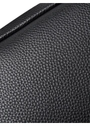 1Pc Large Capacity Black Clutch Bag Black Bag Hand Bag Office Supplies Vintage Storage Men Gift For Husband Dad Gift Valentines Gift Bag Fashionable Handbag Makeup Bag Student Outdoor Handbags Valenti