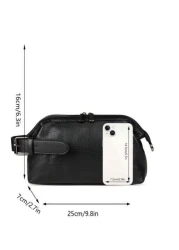 saroxi Men s Large Capacity Fashion Casual Outdoor Travel Hand Carry Wristlet Pouch Portable High End Design Suitable For Work School Minimalist Style Great Gift Idea Christmas Winter Fall Christmas G