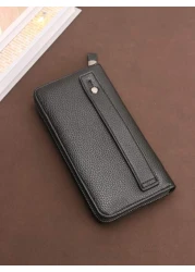 HOVI S Fashionable Minimalist Business Men s Clutch Bag Double Zipper Large Capacity Multi Card Slots Wrist Pouch Suitable As Gift On Holidays And Anniversary Vacation Gifts Travel Christmas Purse Tha