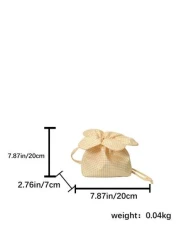 1pc Cute Crossbody Small Flower Bag Small Fresh Mobile Phone Bag Simple Plaid Walking Shoulder Bag Commuter Storage Bag Versatile Casual Bag Meets Basic Storage Needs Suitable For Outdoor Daily Use