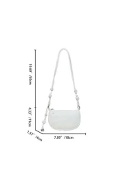 1pc Cute Girl Niche High End Pu Crossbody Bag And Fashionable New Style Bag Fresh And Dopamine Color Matching New Style Youth Girl Style Can Be Cross Body Shoulder Strap Is Adjustable Casual And Fashi