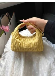 New Mini Embroidered Letter Wristlet Purse Fashionable Small Clutch Wallet For Cosmetics Evening Party Coin Pouch Crossbody Bag