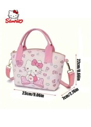 Sanrio قطعة واحدة حقيبة تسوق متعددة الإستخدامات اليابانية مع شخصيات هالو كيتي وكاريكاتير كيوت كينا مورول،حقيبة
