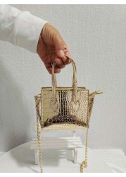 حقيبة صغيرة لطيفة محلاة بفيونكة للبنات الصغيرات، حقيبة يد صغيرة هدية، محفظة عملات أنيقة بأسلوب أميري