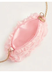 New Pearl Flower Decor Evening Clutch Handbag Shoulder Cross Body Bag For Formal Dresses