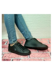 U.S. Polo Assn. حذاء يو إس بولو فرانكو الرياضي ذو النعل الأسود المسطح للرجال