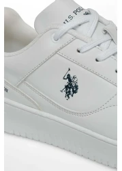 U.S. Polo Assn. حذاء رياضي رجالي أبيض من LEE 4FX