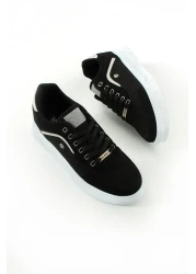 L.A Polo حذاء رياضي رجالي باللون الأسود والبيج يسمح بمرور الهواء