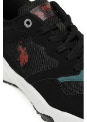 U.S. Polo Assn. حذاء رياضي رجالي أسود من SENSEI 3PR