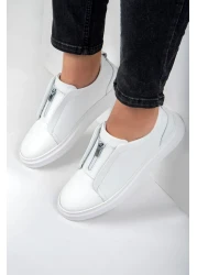 Ducavelli حذاء رياضي من الجلد الطبيعي للرجال من Ventu، حذاء رياضي بسحاب، حذاء رياضي من الجلد الطبيعي، حذاء رياضي رجالي