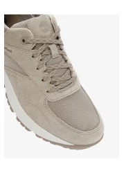 Timberland حذاء رياضي Voyager Park برباط منخفض للرجال باللون البيج Tb0a6dteeo41