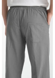 Klothy بنطال Kety رجالي مريح ذو مظهر كتان