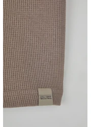  Collection Oversize Stone T-Shirt 100% Cotton Color Blocked Textured