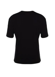  Collection Black Relaxed Fit 100% Cotton T-Shirt - TMNSS22TS0274