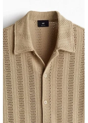 H&M Regular Fit Jacquard-knit shirt