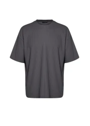  Collection Limited Edition Basic Smoked Oversize/Wide Cut Textured Anti-Crease Ottoman T-Shirt Tmnss23Ts00081