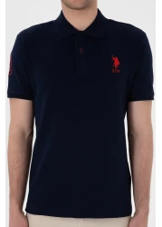 U.S. Polo Assn. Men's Slim Fit Polo Neck Navy Blue Basic T-Shirt 50305929 -Vr033