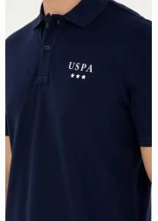 U.S. Polo Assn. Men's Regular Fit Polo Neck Navy Blue T-Shirt 50288504 -Vr033