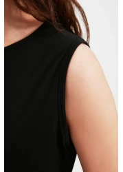  Modest Pack of 2 Black and Tan 100% Cotton Knitted Dress - TCTAW22UK0110