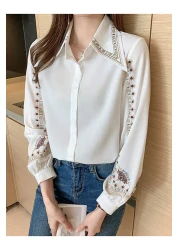 TRENDBUTİKOFFİCİAL Shirt Embroidery Collar