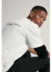 H&M تي شيرت فضفاض مطبوع